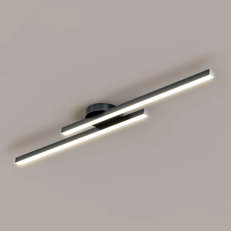 Semi-Inbouw Plafondlamp Aluminium LED Modern Zwart Wit Goud Dimbaar 35-47 Inch voor Woonkamer Slaapkamer | Sansoti