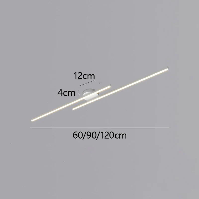 Semi-Inbouw Plafondlamp Aluminium LED Modern Zwart Wit Goud Dimbaar 35-47 Inch voor Woonkamer Slaapkamer | Sansoti