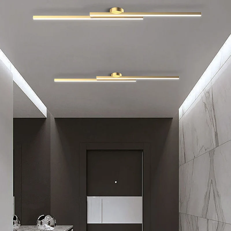 Semi-Inbouw Plafondlamp Aluminium LED Modern Zwart Wit Goud Dimbaar 35-47 Inch voor Woonkamer Slaapkamer | Sansoti