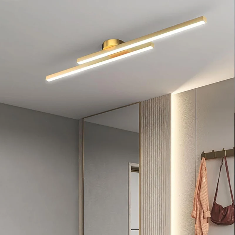 Semi-Inbouw Plafondlamp Aluminium LED Modern Zwart Wit Goud Dimbaar 35-47 Inch voor Woonkamer Slaapkamer | Sansoti