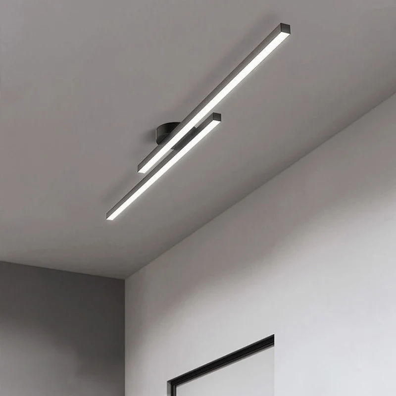 Semi-Inbouw Plafondlamp Aluminium LED Modern Zwart Wit Goud Dimbaar 35-47 Inch voor Woonkamer Slaapkamer | Sansoti