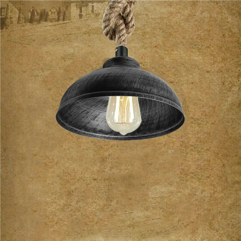 Moderne Pendelleuchte in Kuppelform – 29 cm, E27, mehrere Farben, höhenverstellbar, Retro-Metall-Design~1677