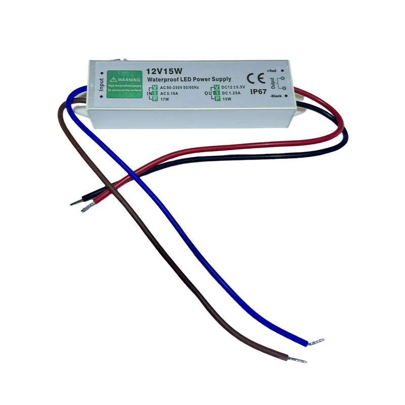 15W LED Driver led trafo 12v wasserdicht netzteil 12v~1098