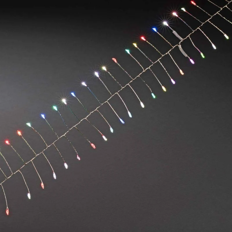 8,6m Micro LED Lichterkette Firecracker mit langsamen RGB-Farbwechsel 360 RGB Dioden
