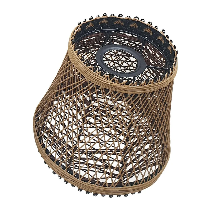 Nest Bird Cage Pendelleuchten Gewebter Rattan Creative Lamp Cage~1415