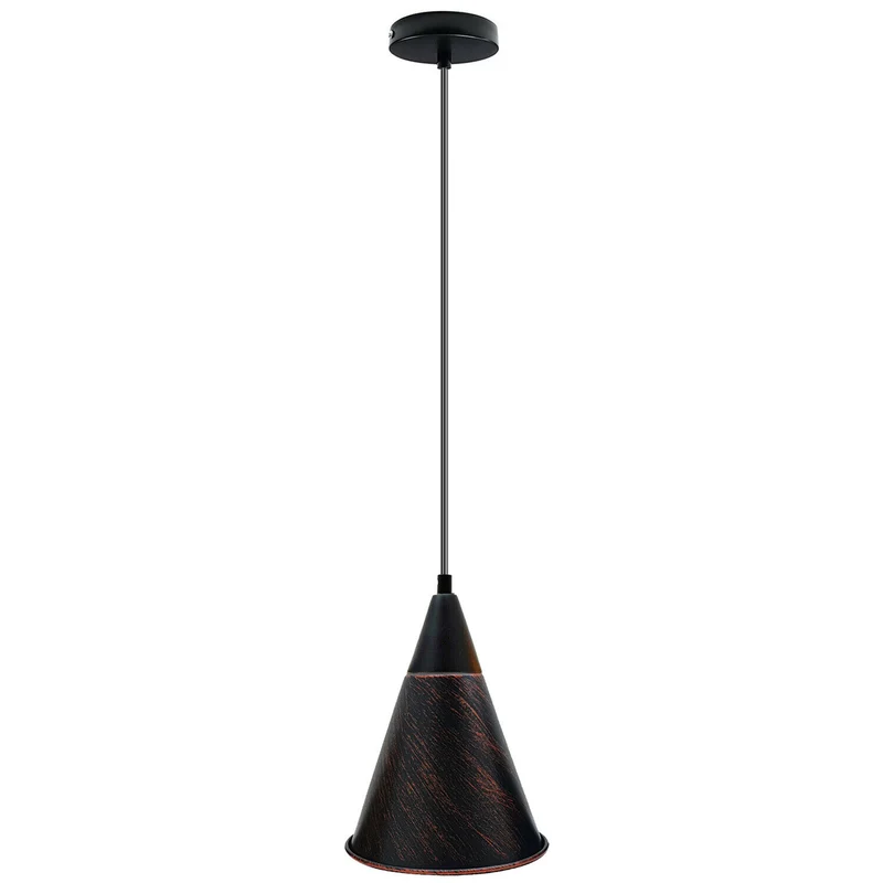 Retro Rustikale Rot Deckenlampe|Vintage Pendelleuchte~1500