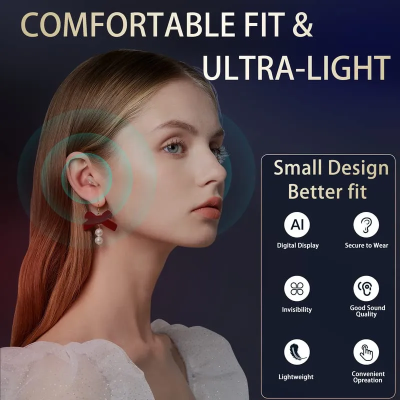 Oplaadbaar Gehoorapparaat met Intelligente Geluidsversterking Draadloos Compact Design voor Dagelijks Gebruik | Sansoti