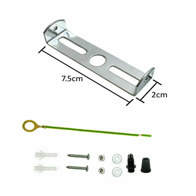 Deckenleuchte Halterung Baldachin mit Zubehör 75mm ~1293