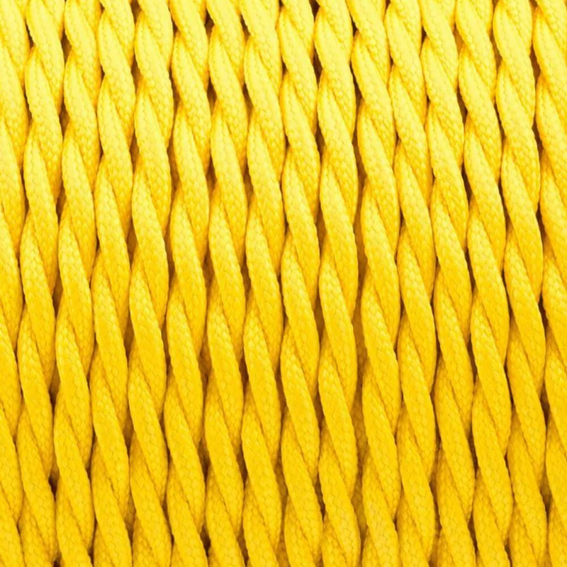 Küche Pendelleuchte-Gelb twist stoffkabel Textilkabel~1164