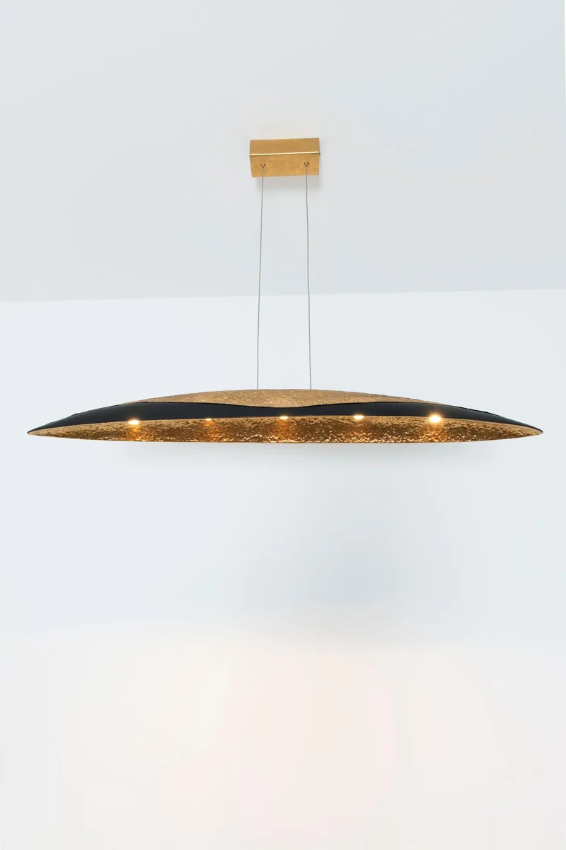 LED-Hängelampe Mercurio 5-flammig dimmbar gehämmert
