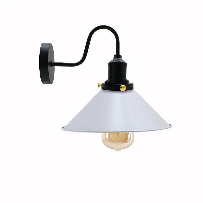 Retro Wandlampe mit Schwanenhals & Metall E27 ~1796