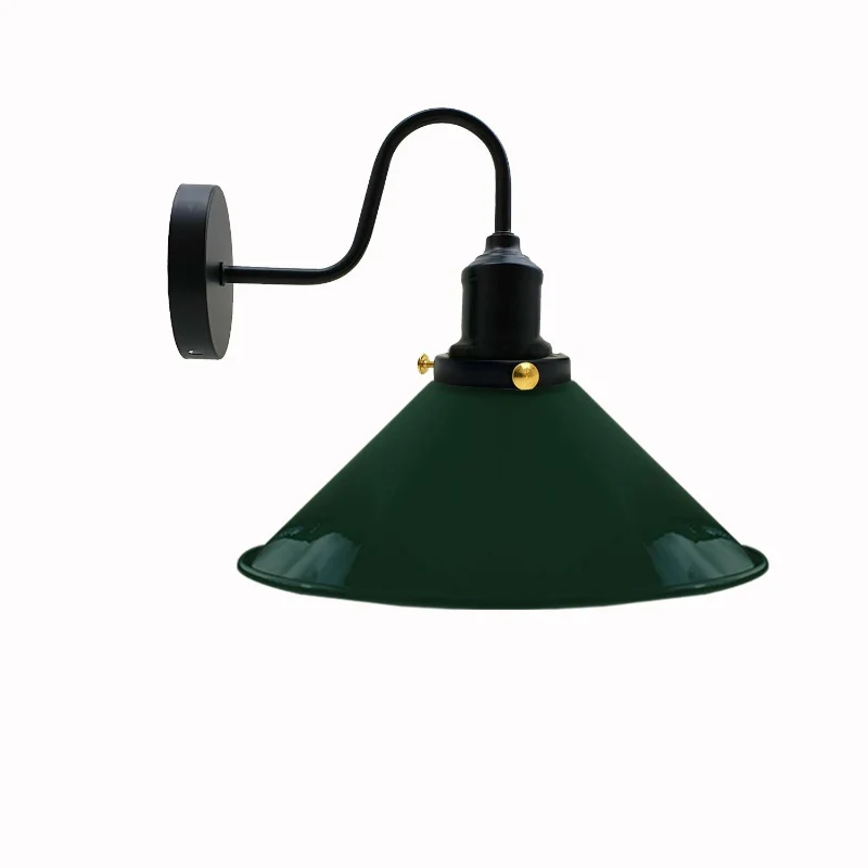 Retro Wandlampe mit Schwanenhals & Metall E27 ~1796