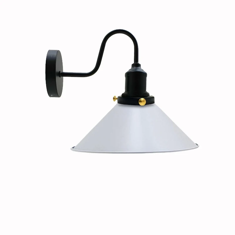 Retro Wandlampe mit Schwanenhals & Metall E27 ~1796