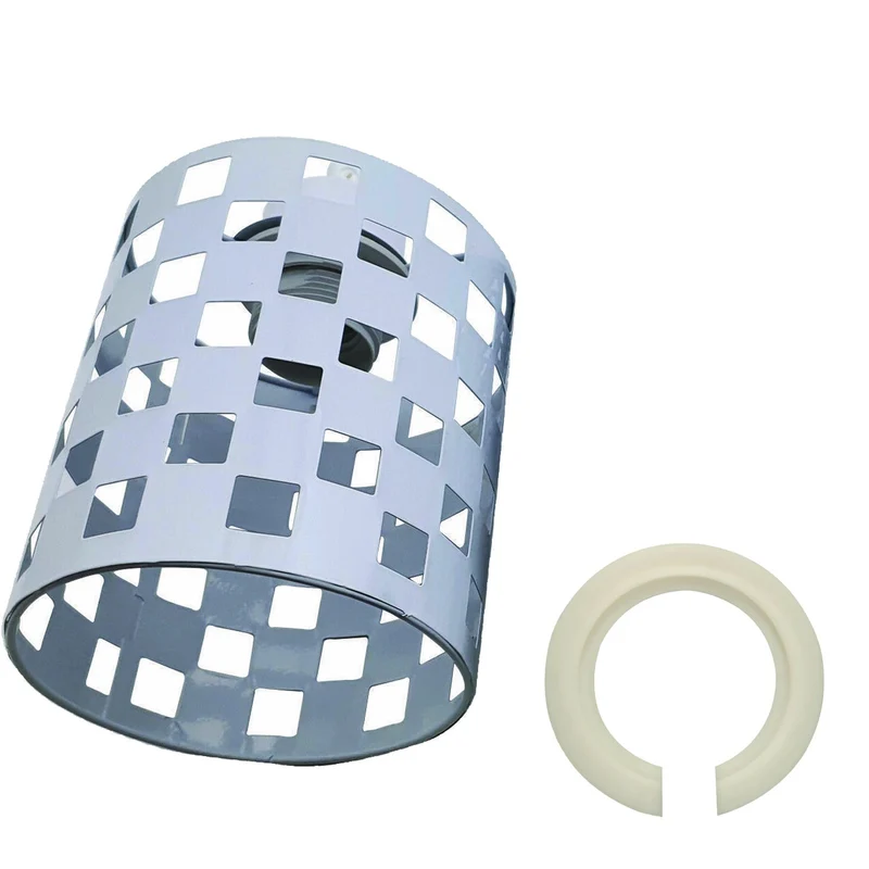 Weißmuster Lampe aus Metall – Stilvoll beleuchten mit Lampenmuster~1409