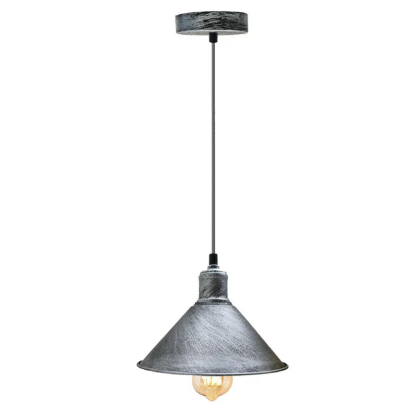 Pendelleuchten esszimmer ,silber gebürstet ,kegel ,Ø 22 cm~1496