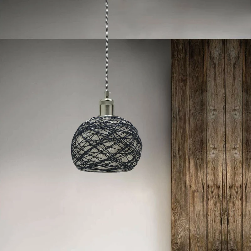 Globus-Industrie Vintage Lampe Retro Deckenlampe Pendelleuchte Kronleuchter E27 Käfig~1492
