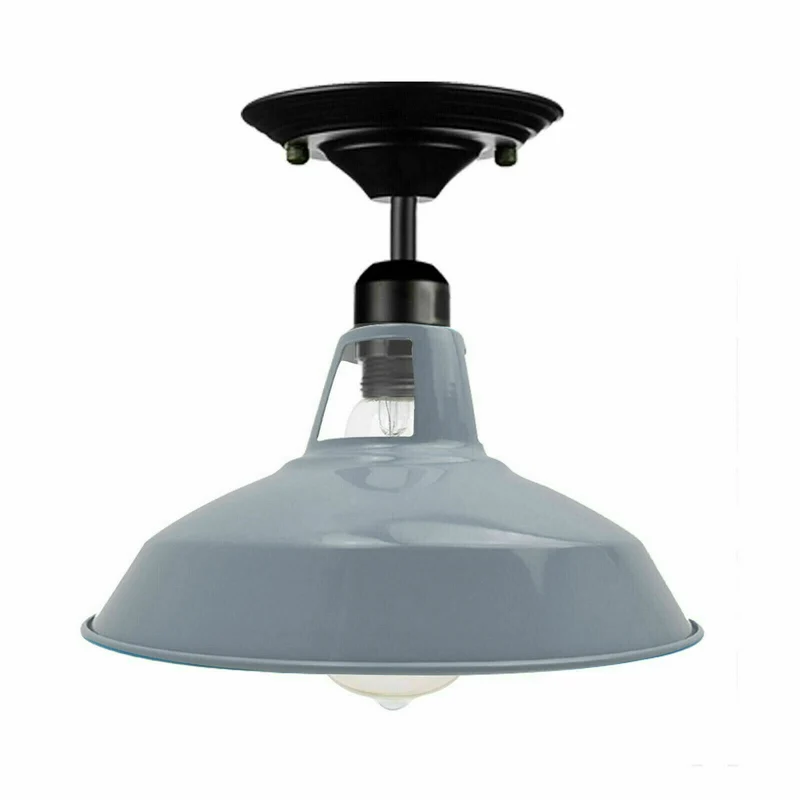 Graue Deckenlampe Kücheninsel | Halb-Flush-Mount~1660
