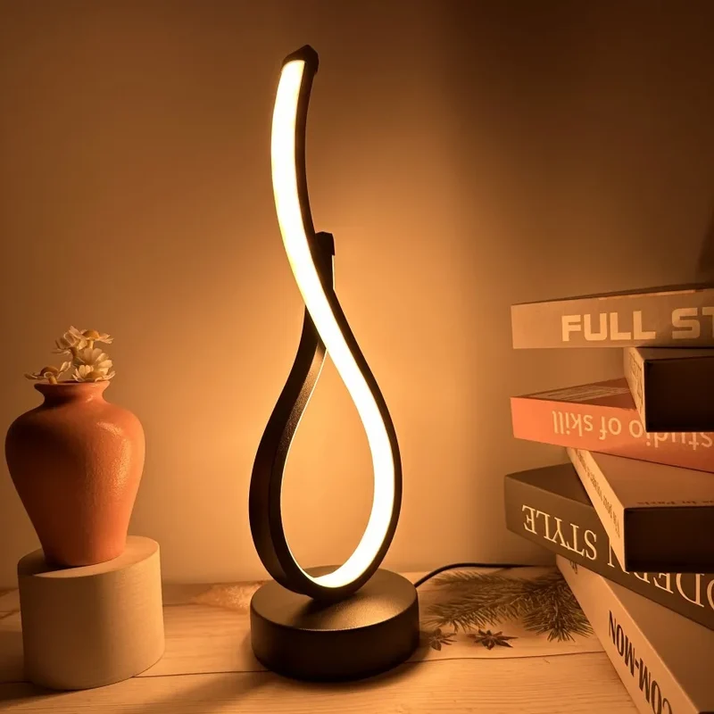 Dimbare LED Tafellamp met 3 Lichtkleuren – Draadloze Oplaadbare Stemmingslamp voor Slaapkamer & Woonkamer | Sansoti
