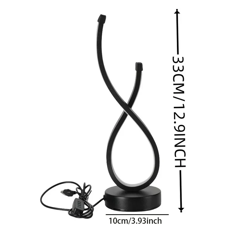 Dimbare LED Tafellamp met 3 Lichtkleuren – Draadloze Oplaadbare Stemmingslamp voor Slaapkamer & Woonkamer | Sansoti