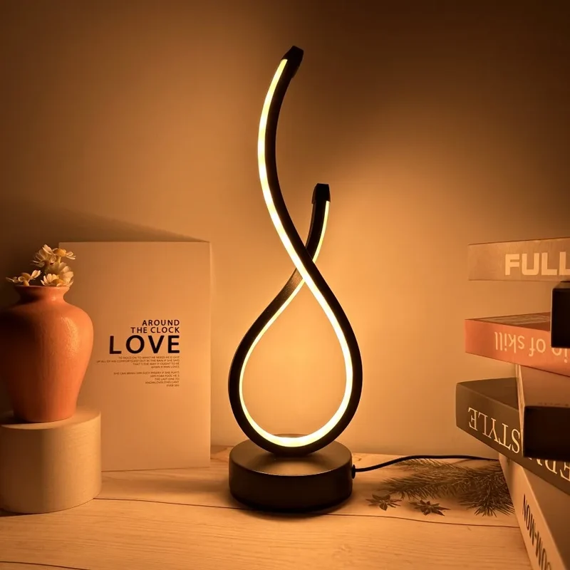 Dimbare LED Tafellamp met 3 Lichtkleuren – Draadloze Oplaadbare Stemmingslamp voor Slaapkamer & Woonkamer | Sansoti