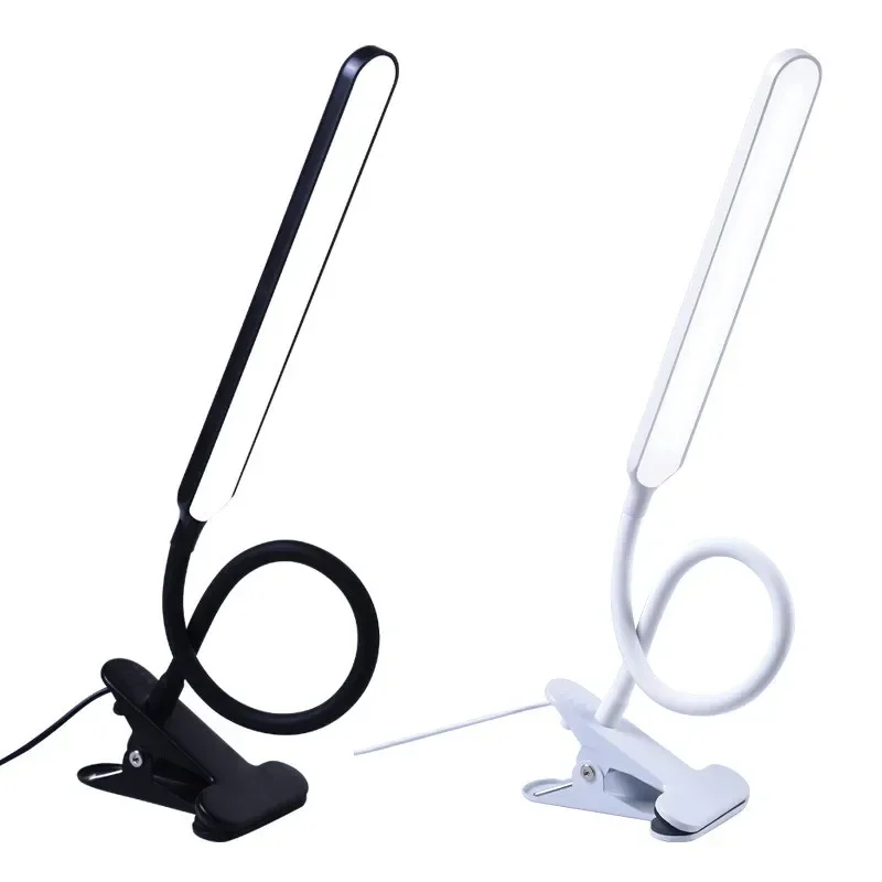 LED Klemlamp met Verstelbare Arm 3 Lichtstanden 10 Dimstanden USB Bureaulamp Leeslamp Flexibel Werkplek | Sansoti