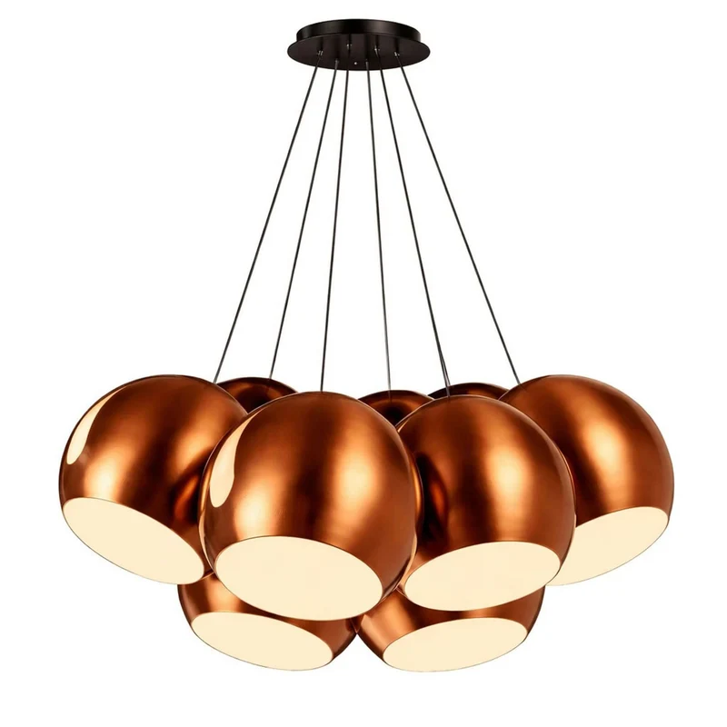 s.luce Ball Cluster Mehrfach-Pendelleuchte 7-flammig 7x30cm