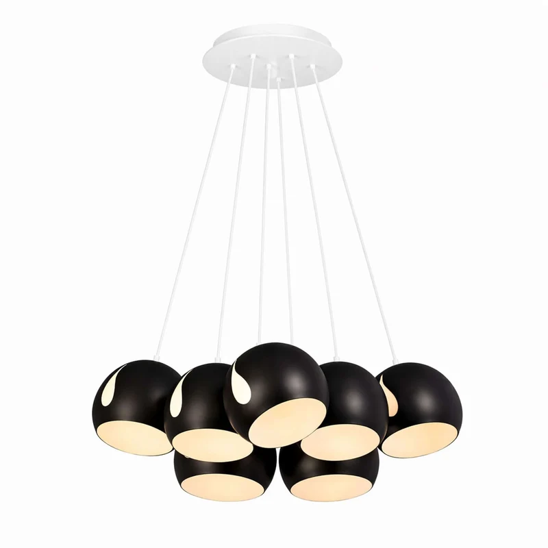 s.luce Ball Cluster Mehrfach-Pendelleuchte Cluster 7-flammig 7x20cm