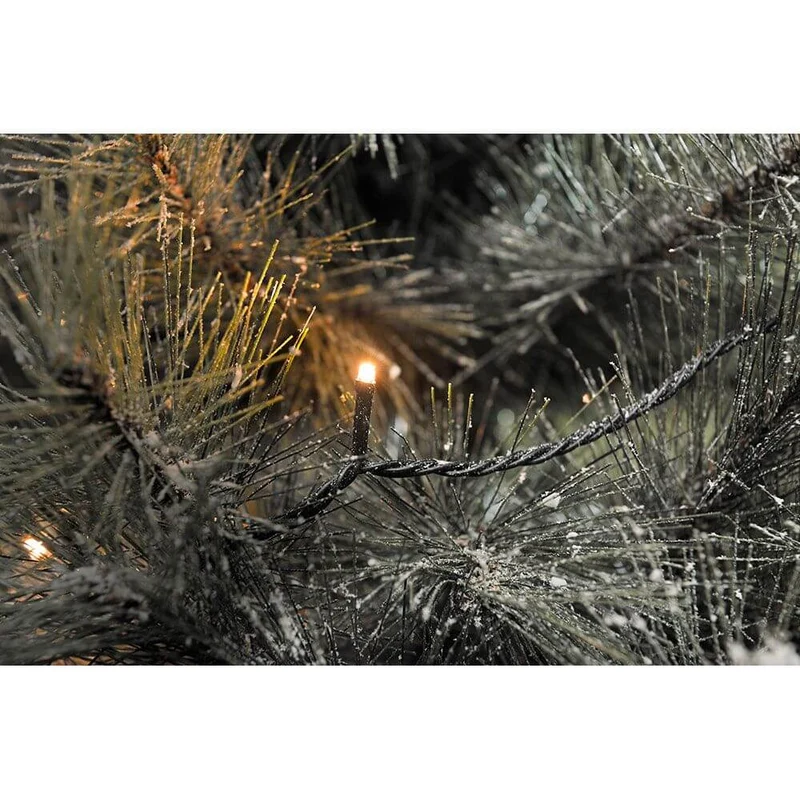 LED Lichterkette mit Glimmereffekt 120 bernsteinfarbene Dioden (60 glimmend) IP44