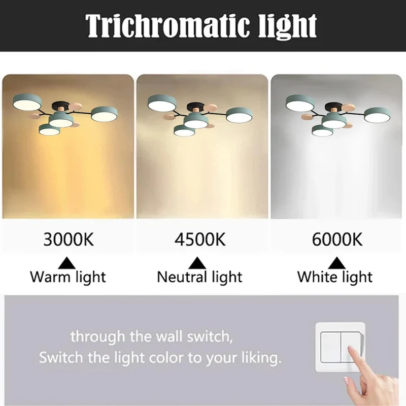LED Plafondlamp Cirkelvorm Semi-Flush IJzer Acryl Moderne Dimbare Verlichting Woonkamer Slaapkamer Plafond | Sansoti