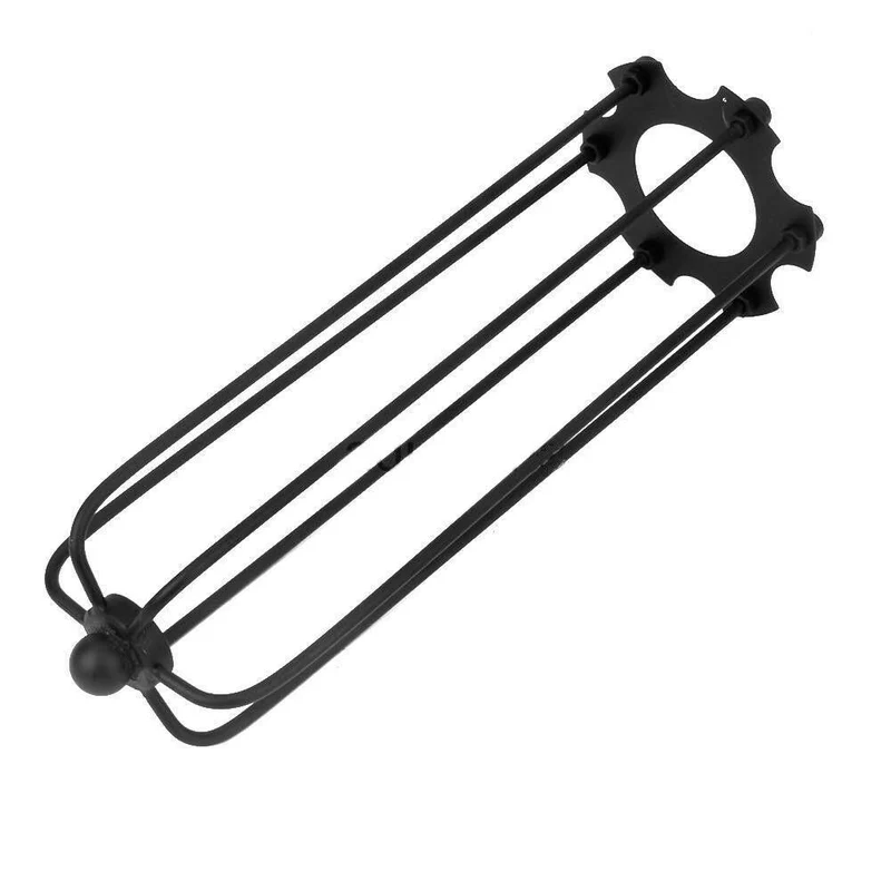 Retro lampenschirm schwarz gestreift Langer Drahtkäfig~1275