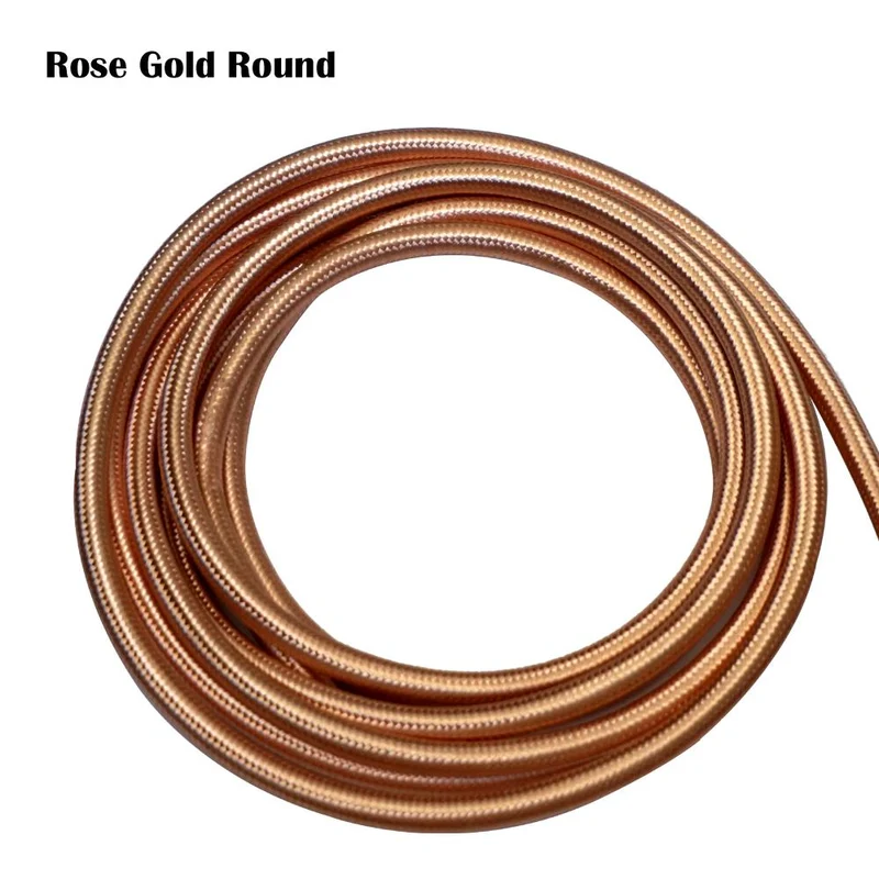 Textilkabel Lampe - Rund 2x0,75mm² Roségold~1141