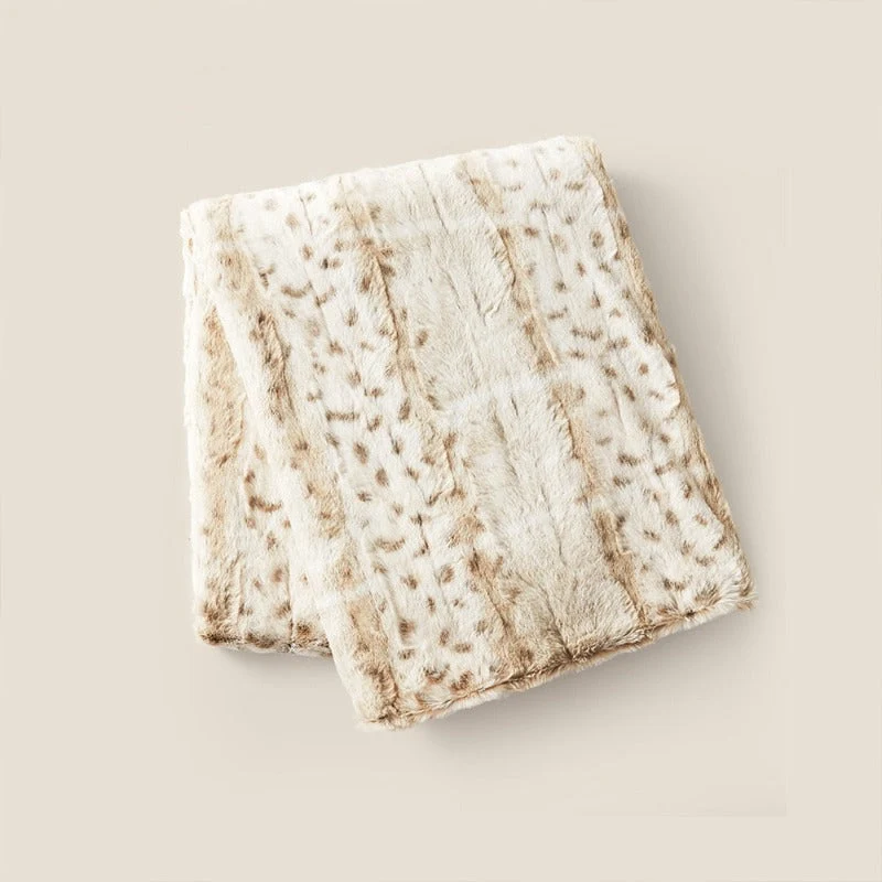 Vloerkleed Luipaardprint Zacht Hoogpolig Antislip Dierenprint Beige Bruin Woonkamer Slaapkamer Vloermat | Sansoti