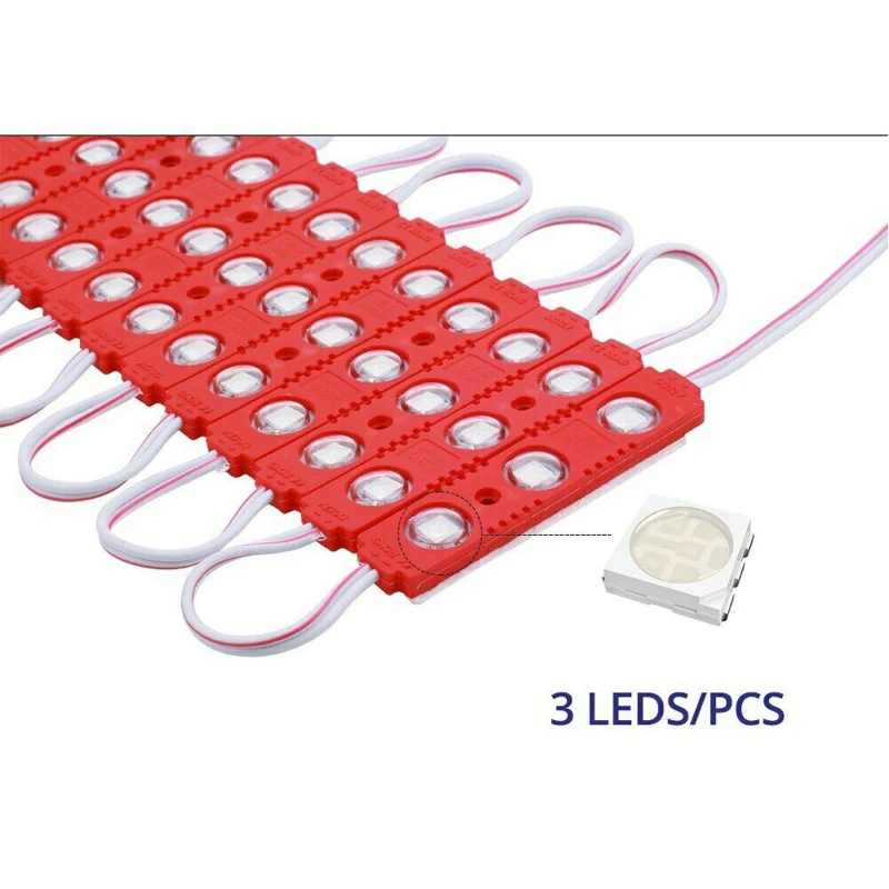 12V LED Module Rot (10er Set) – SMD für Werbung & Schilder ~1751