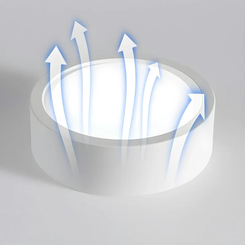 Ronde Plafondlamp Opbouw LED Verstelbaar Lichtkleur Zwart Wit 10-18 cm Woonkamer Hal Gang Keuken Slaapkamer | Sansoti