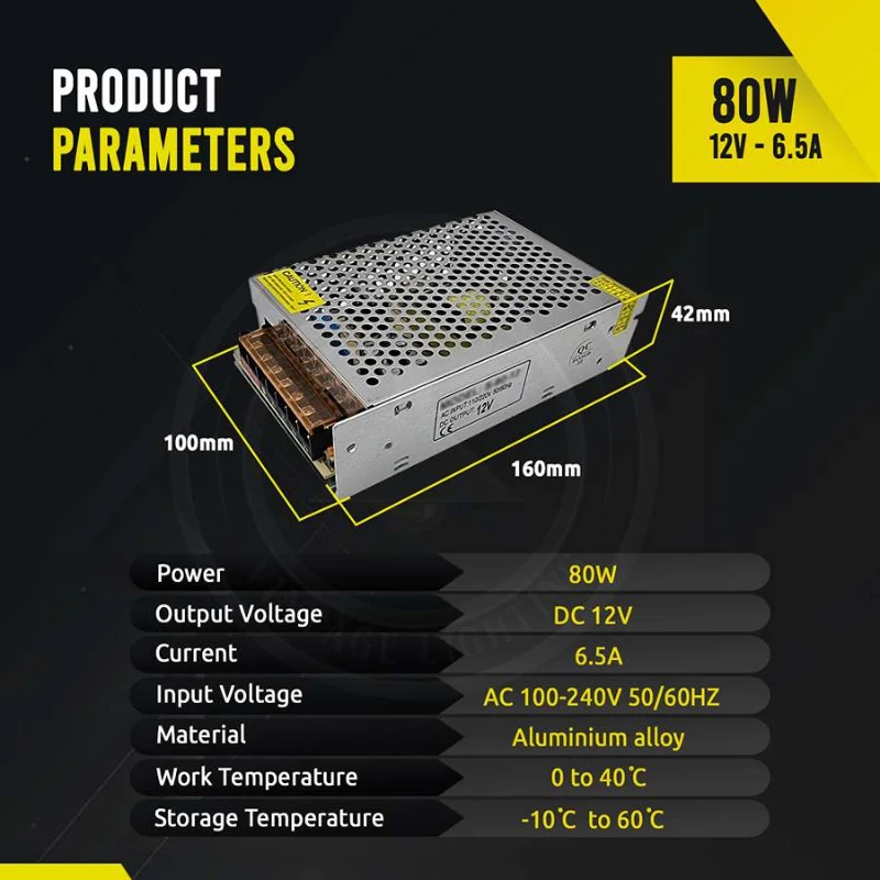 All Seasons Life LED Treiber 12V 80W 6.6A IP20 Netzteil Trafo ~1086