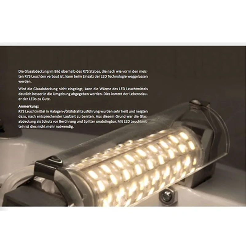 R7s LED Stab Warmweiß 78mm 360° 500lm 5W