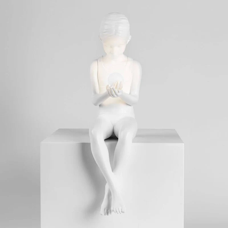 Seletti Innerglow Mini LED-Tischleuchte Mädchen dimmbar