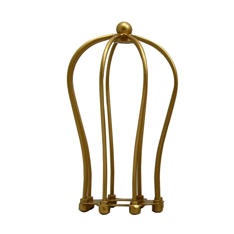Rustikaler Zustand Ballon Design Metall Lichtkäfig Gold~1270