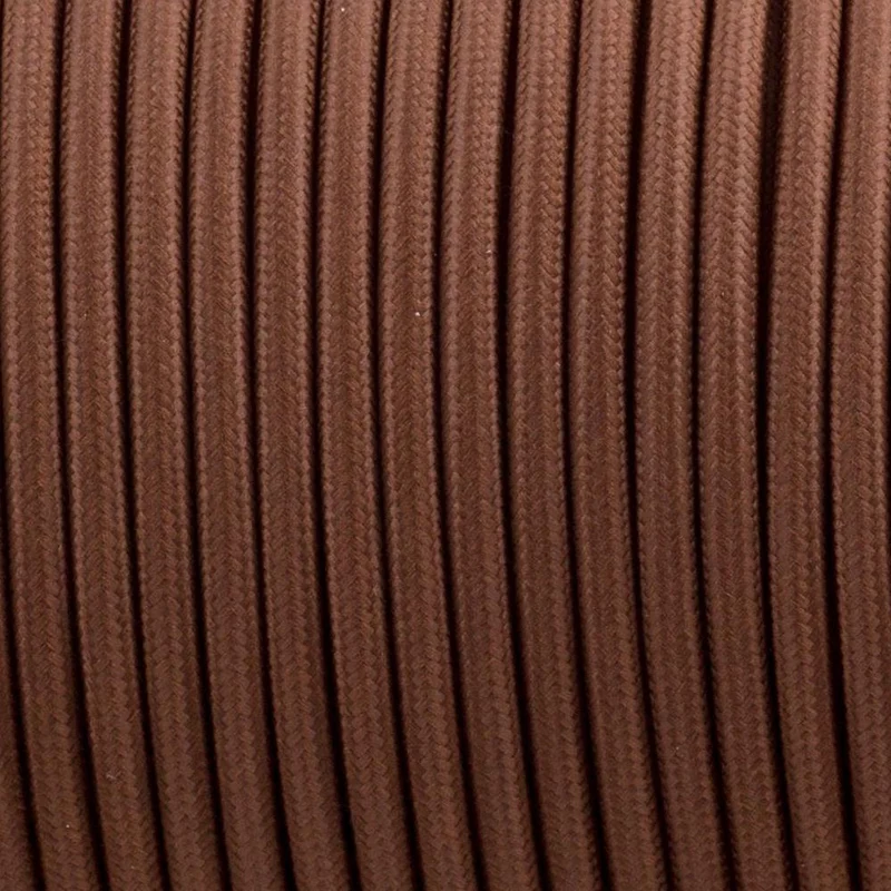 Retro Textilkabel 3-Kerne brown farben der stromkabel~1131