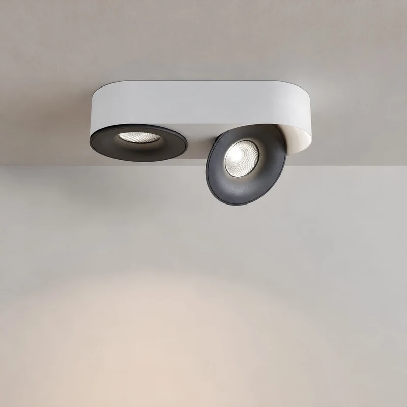 s.luce Santa Duo LED-Deckenleuchte schwenkbar 2-flammig