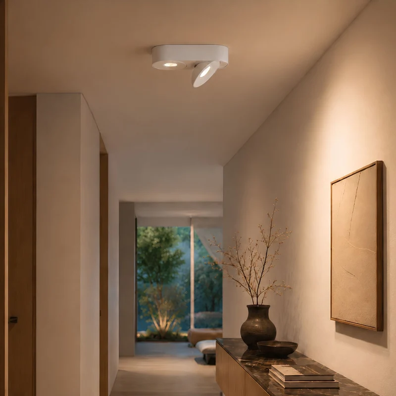 s.luce Santa Duo LED-Deckenleuchte schwenkbar 2-flammig
