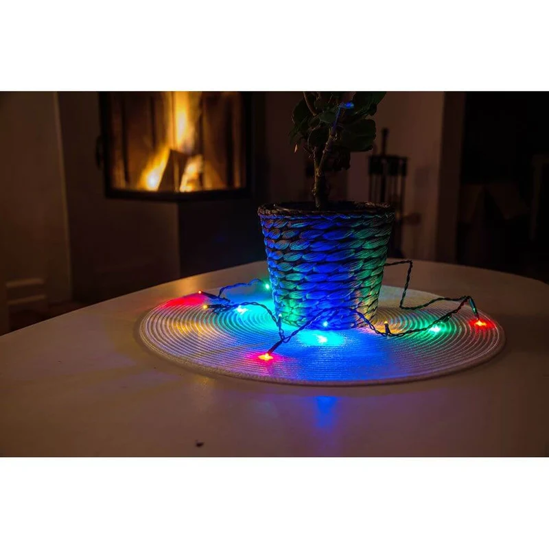 5m Micro LED Lichterkette 10 bunte Dioden