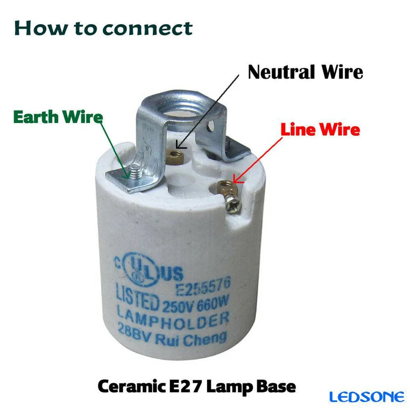 Retro-Lampenfassung satiniertes Nickel- E27 Vintage Edison Glühbirnen~1474