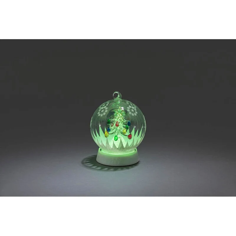 Glaskugel Weihnachtsbaum mit 3 Funktionen Timer RGB-Farbwechsel 1 RGB Diode batteriebetrieben