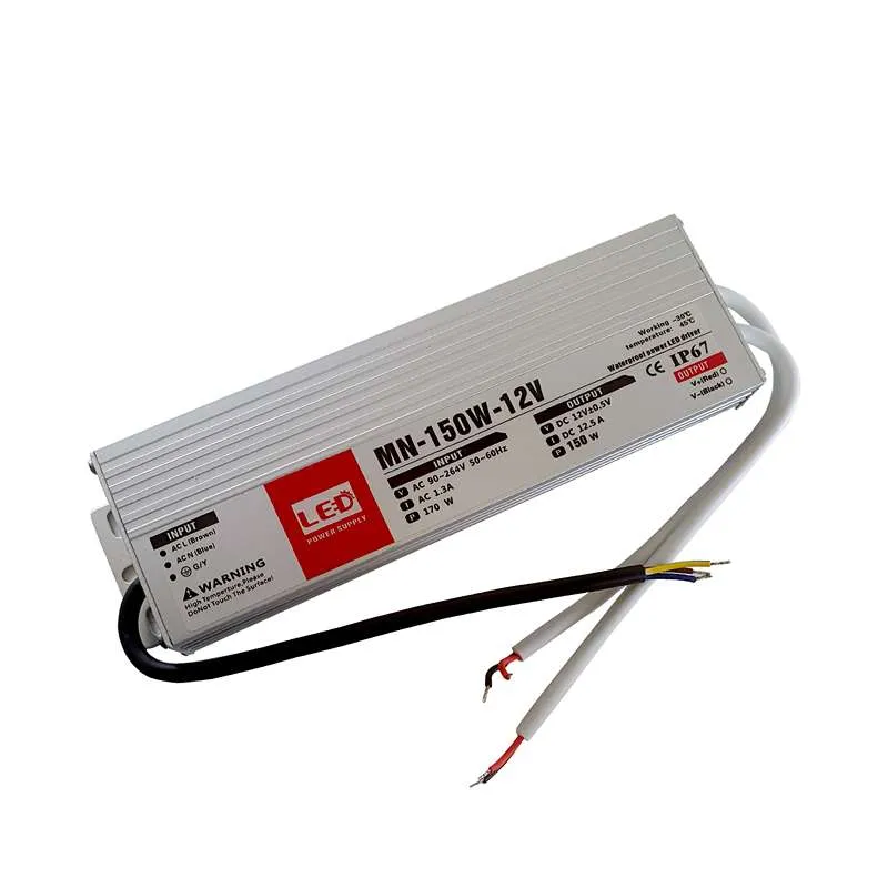 LED Trafo 12V 150W 12,5A DC Wasserdicht LED Netzteil ~1315
