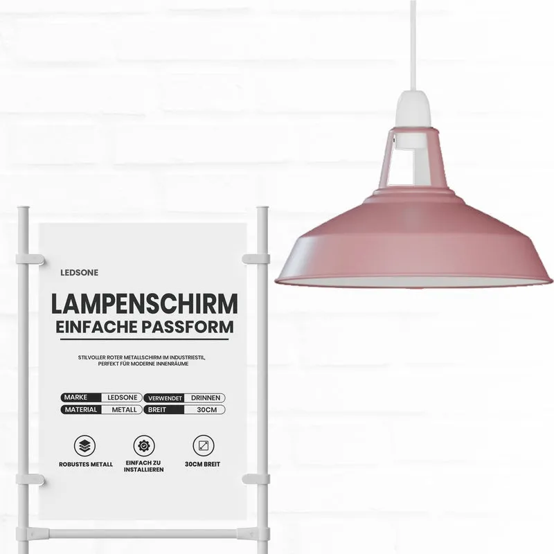 Vintage Harbour Lampenschirm – Easy Fit Industrie Lampenschirm | Ø30cm | E27 , B22 ~ 1726