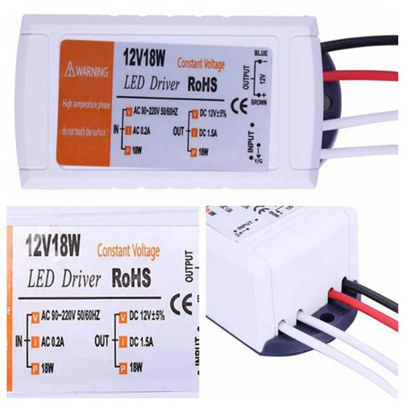 18W Transformator 12V Konstantspannung LED-Treiber ~1081