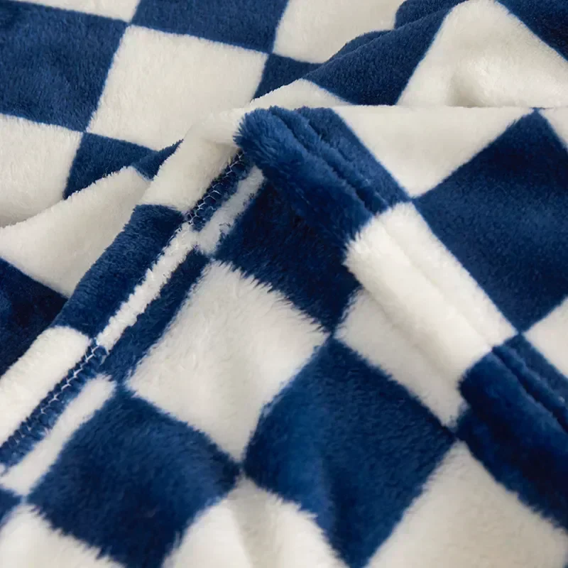 Geruite Plaid Polyester Jacquard Zacht Warm Interieur Bank Slaapkamer Decoratief Modern Scandinavisch Design | Sansoti