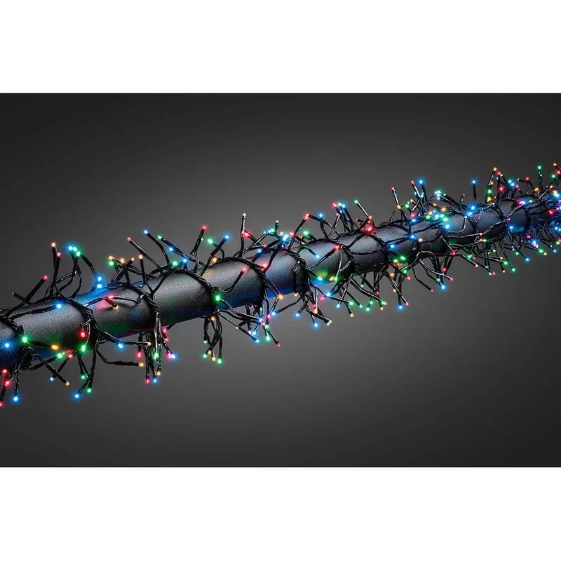 11m Micro LED Büschellichterkette Cluster mit 8 Funktionen 1152 bunte Dioden IP44