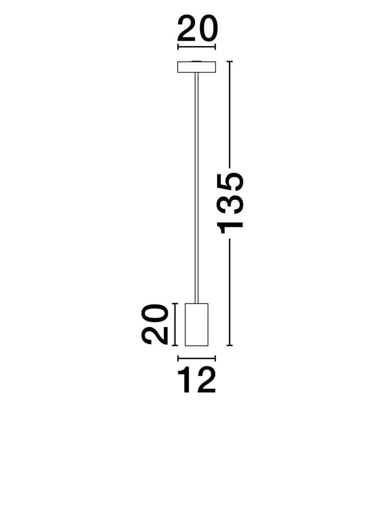 Thea LED Stehlampe 135cm Ø 20cm